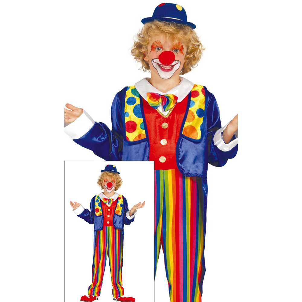 Fiestas Guirca Clown Costume 10 to 12 Years Image 2