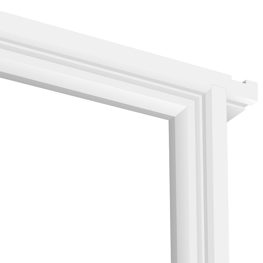 JB Kind Trenched Hardwood White Primed FD30 Fire Internal Door Lining Set 2070 x 108mm Image 2