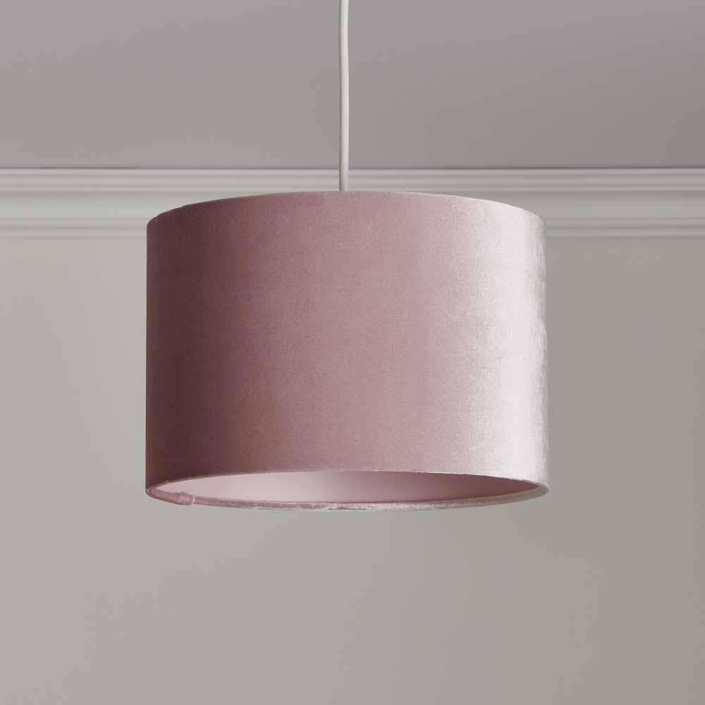 Wilko Velvet Shade Pink Wilko