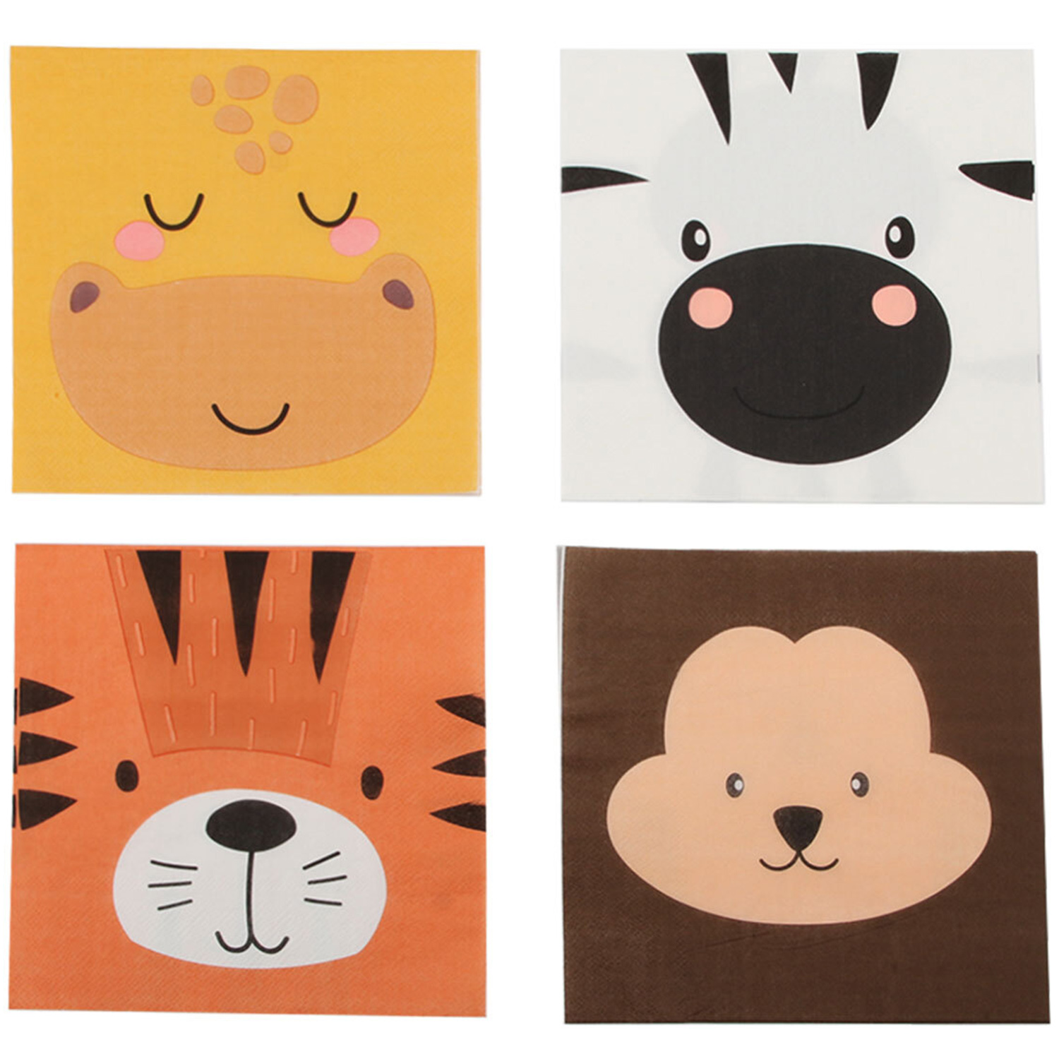 Safari Animal Napkins 16 Pack Image