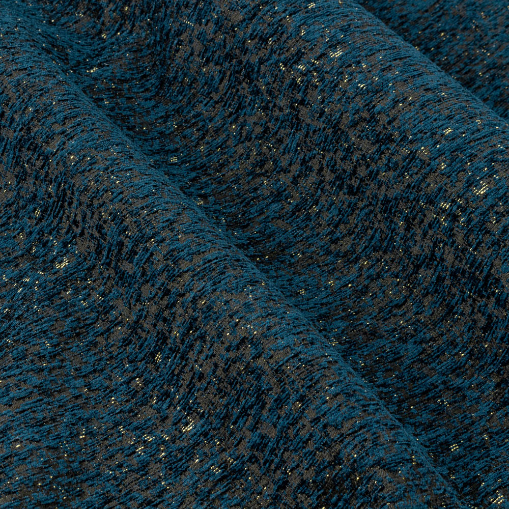 Paoletti Galaxy Navy Chenille Eyelet Curtain 117 x 137cm Image 5