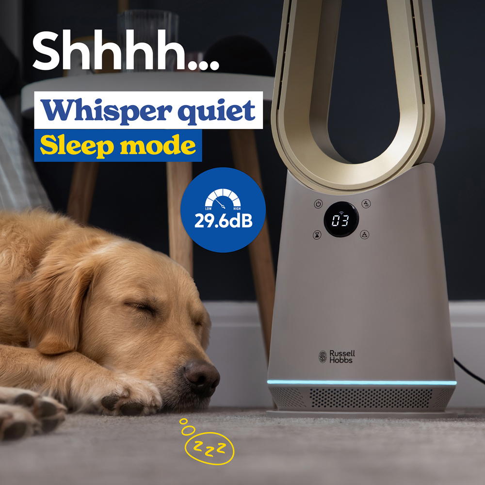 Russell Hobbs Bronte Stone Smart Oscillating Bladeless Cooling Fan with Remote Image 6