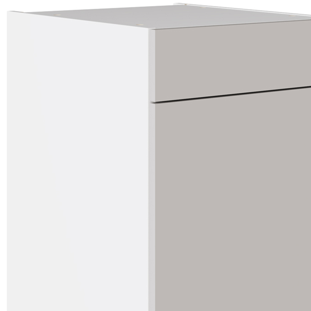 Kitchen Kit Slab Supermatt Light Grey Drawerline Base Cabinet 500mm Image 2