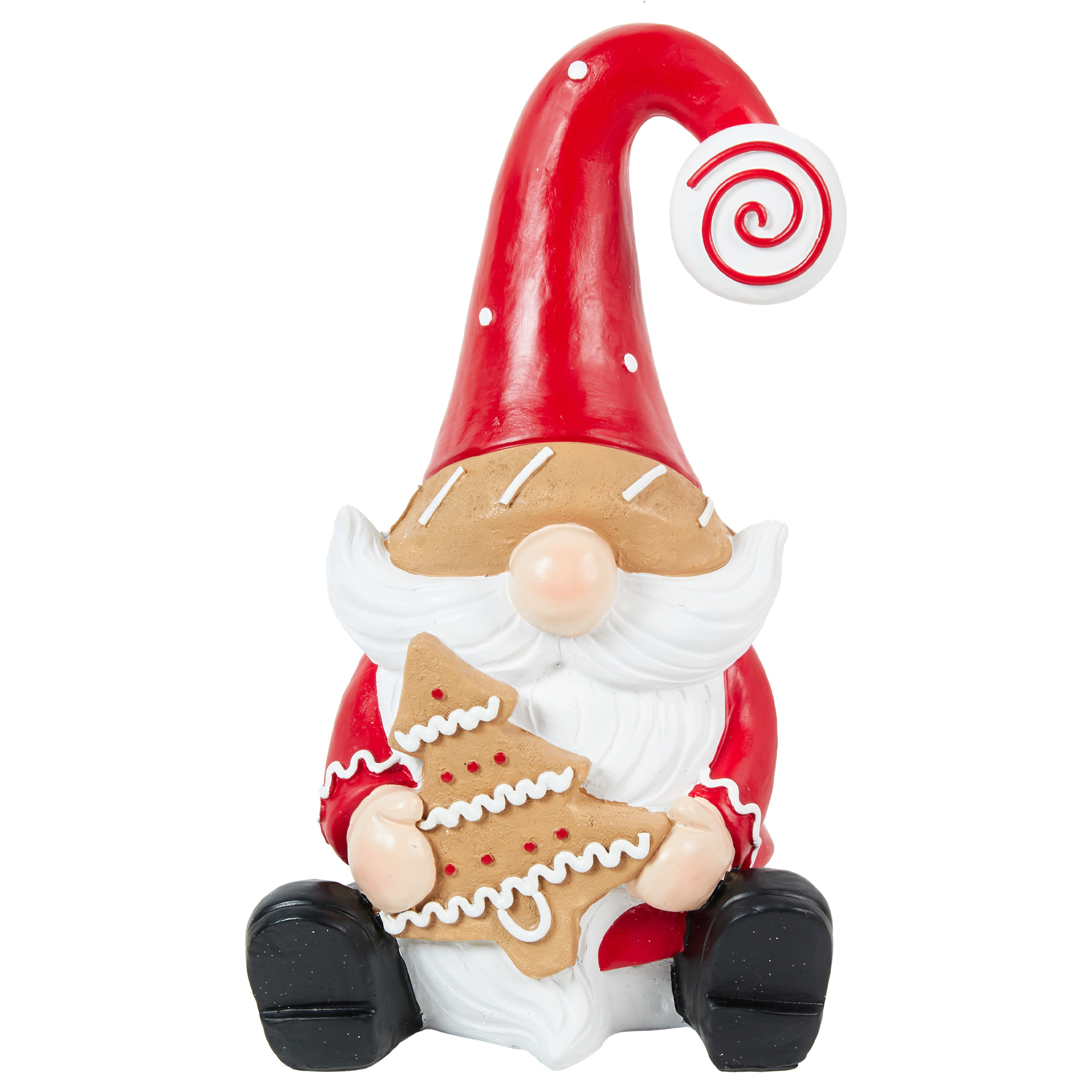Candy Cane Sitting Gonk Ornament - Red Image 1