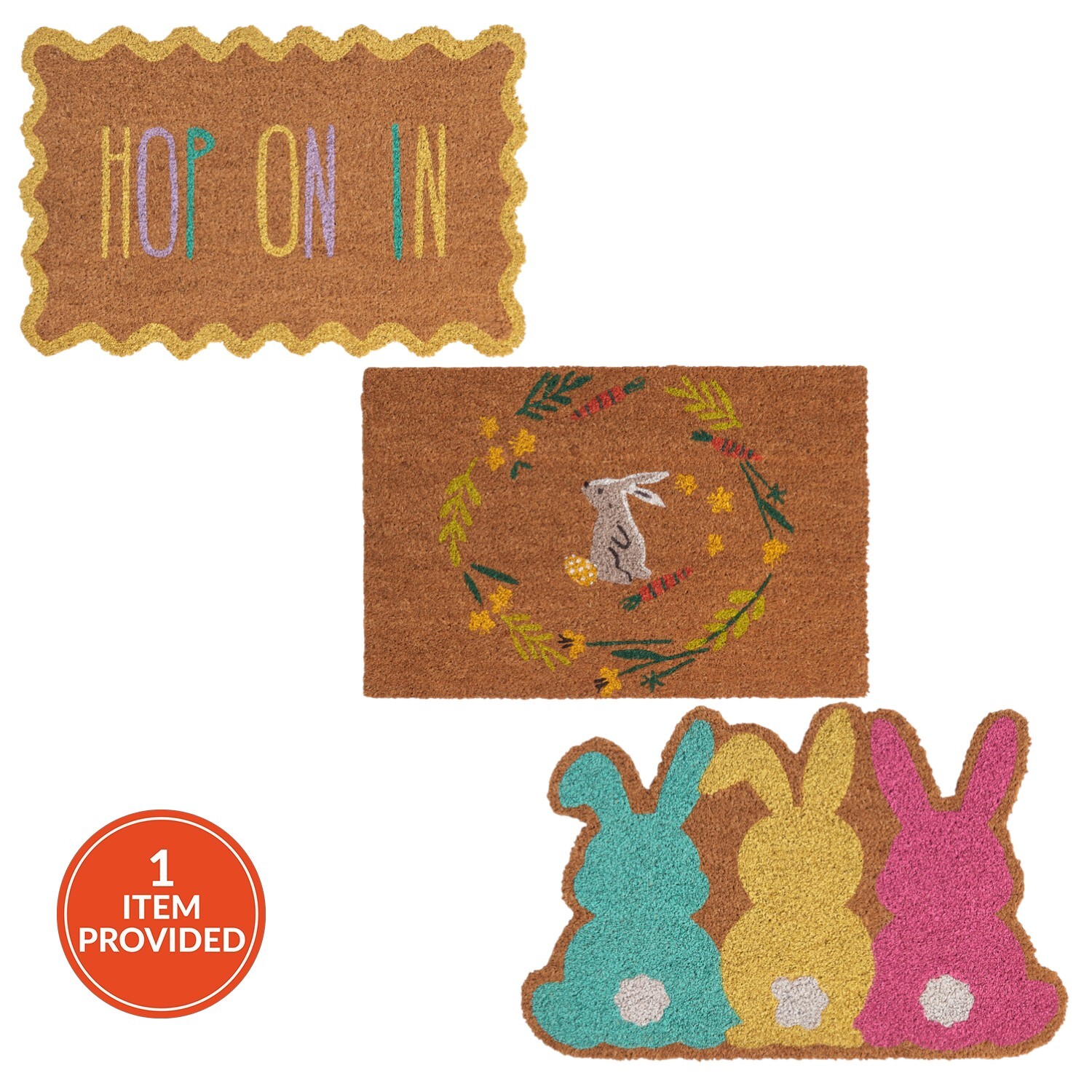 Easter Printed Coir Doormat Image 1