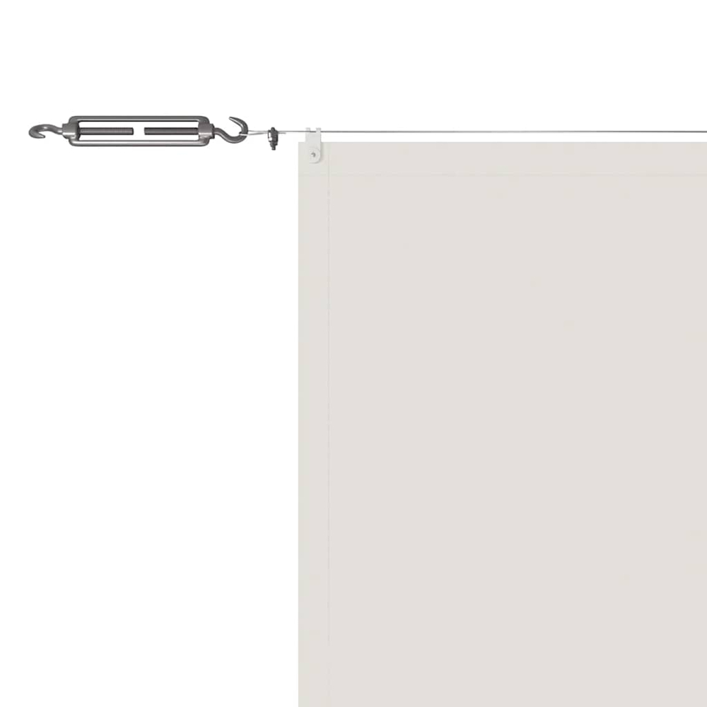 vidaXL White Oxford Fabric Vertical Awning 1 x 12m Image 4