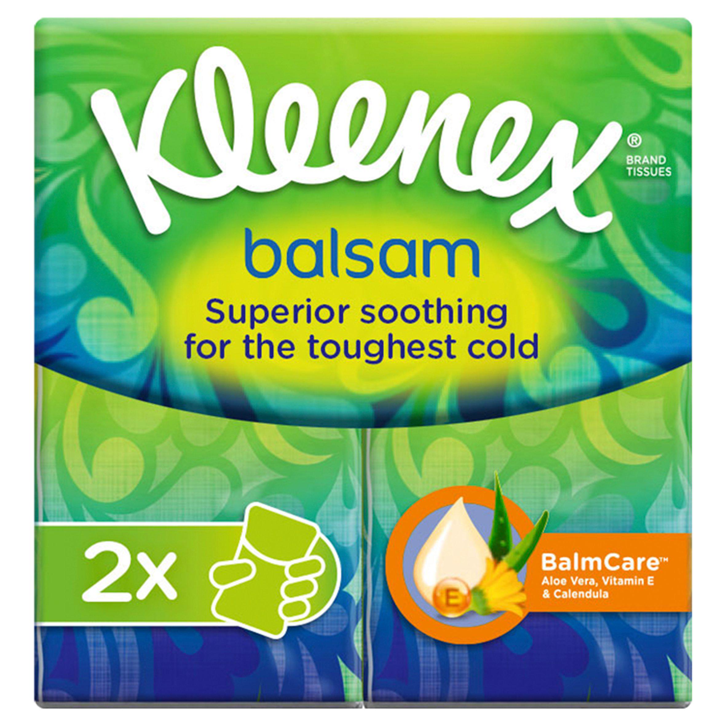 Kleenex Balsam Twin Tissues Pocket Pack Image 1