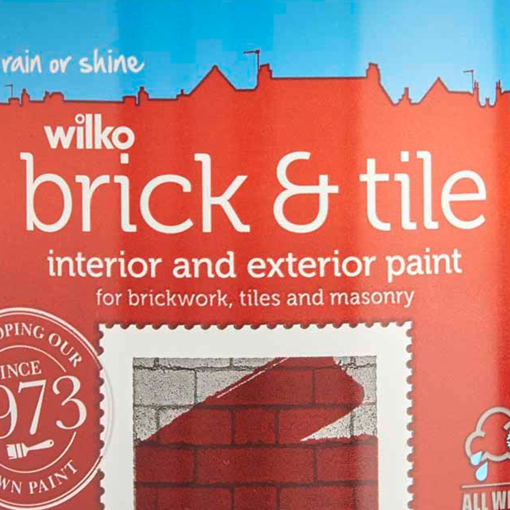 Wilko Brick & Tile Red Matt Paint 500ml Image 3