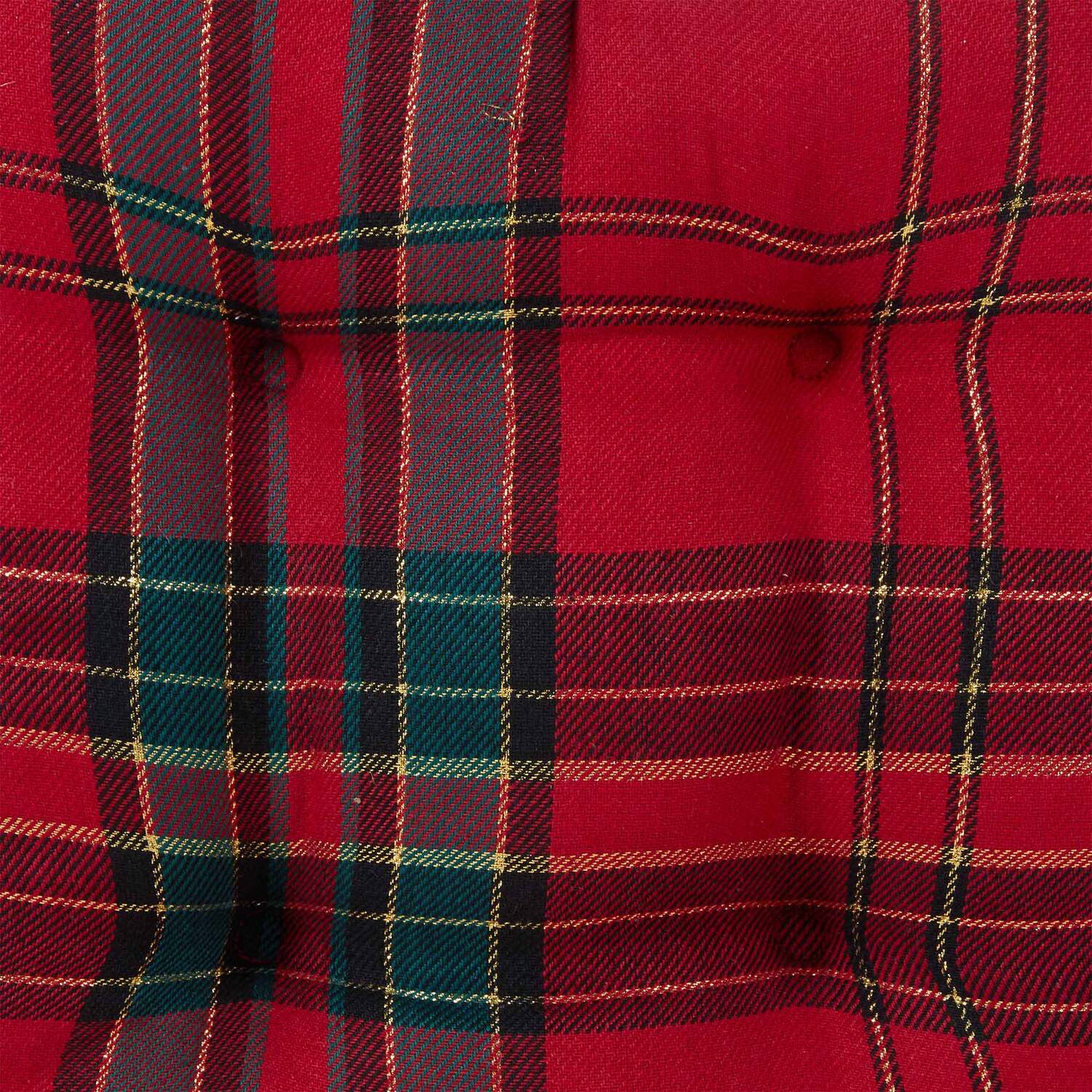 Tartan Seat Pad - Red Image 3
