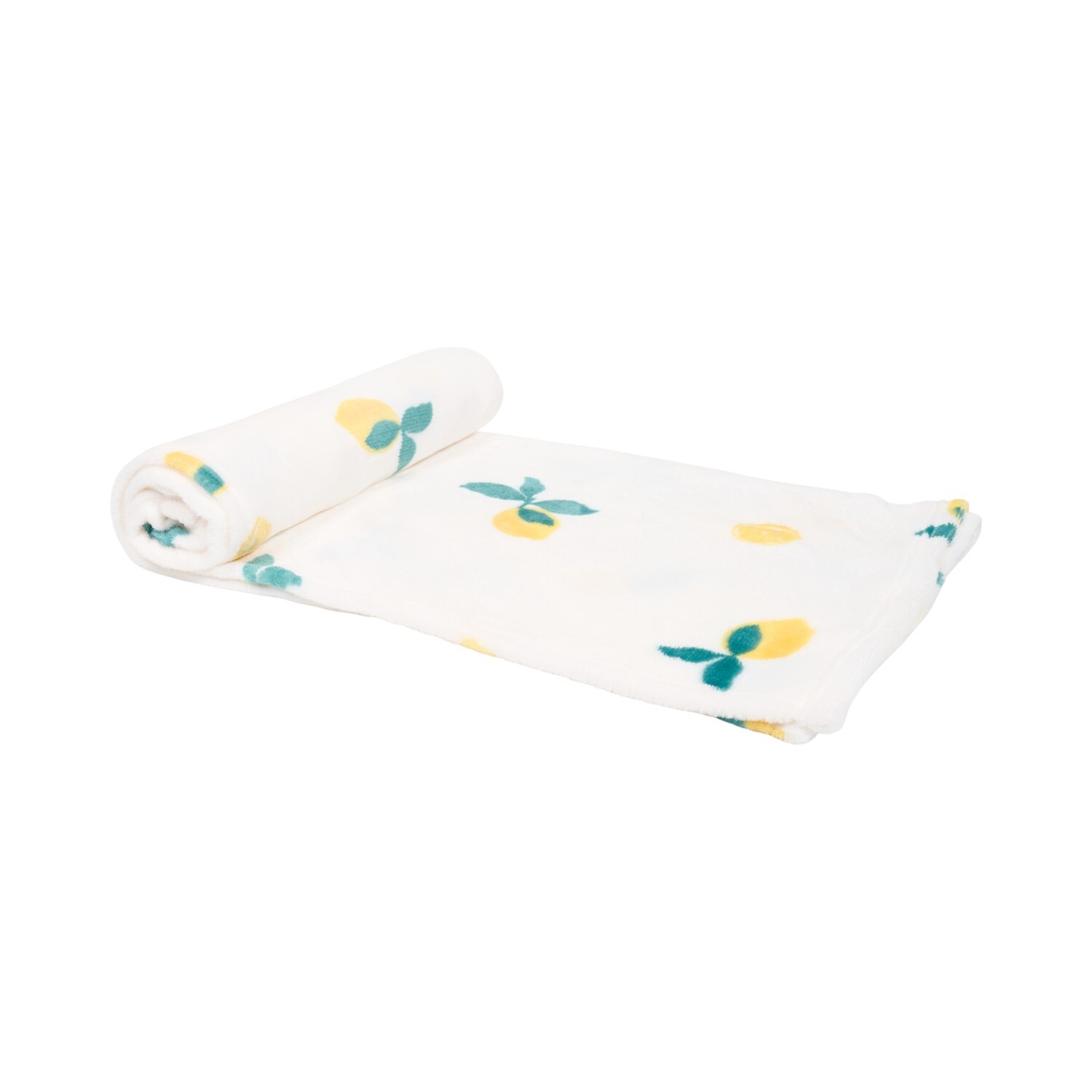 Sorrento Printed Fleece Throw White Image 3