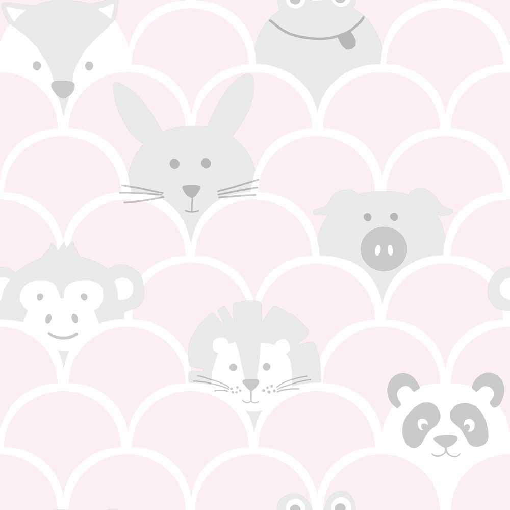 Peek a Boo Pink Wallpaper Image 1