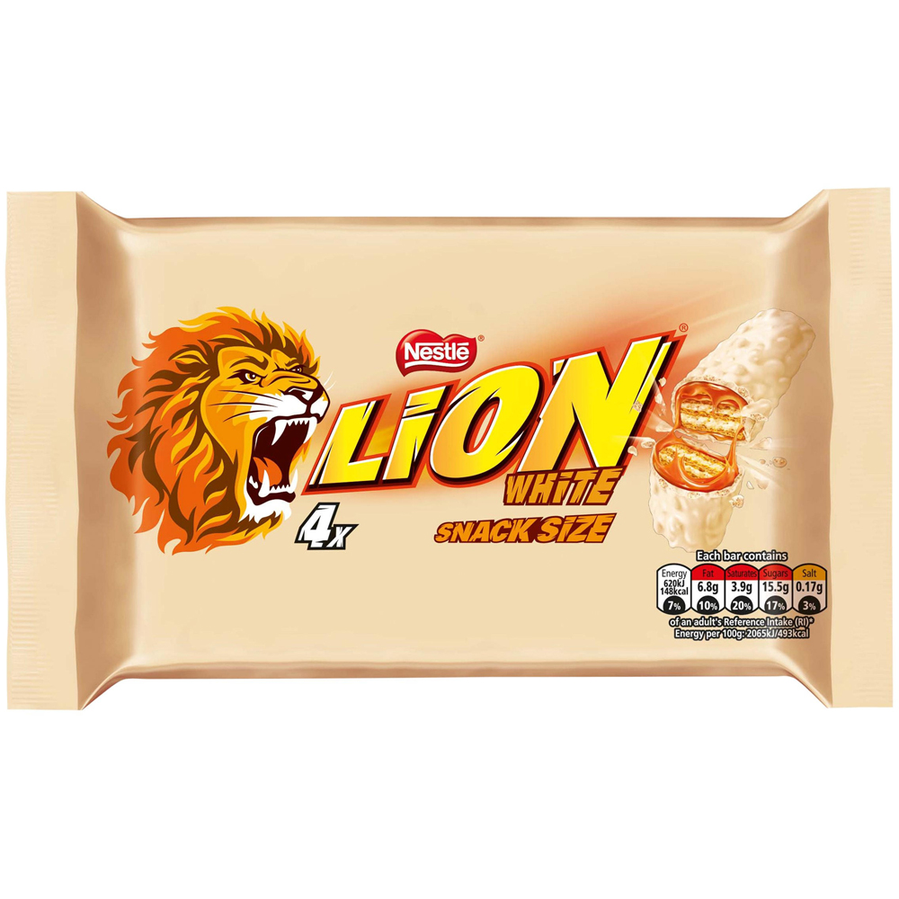 Nestle Lion White Chocolate Snack Size Bar 4 Pack Image