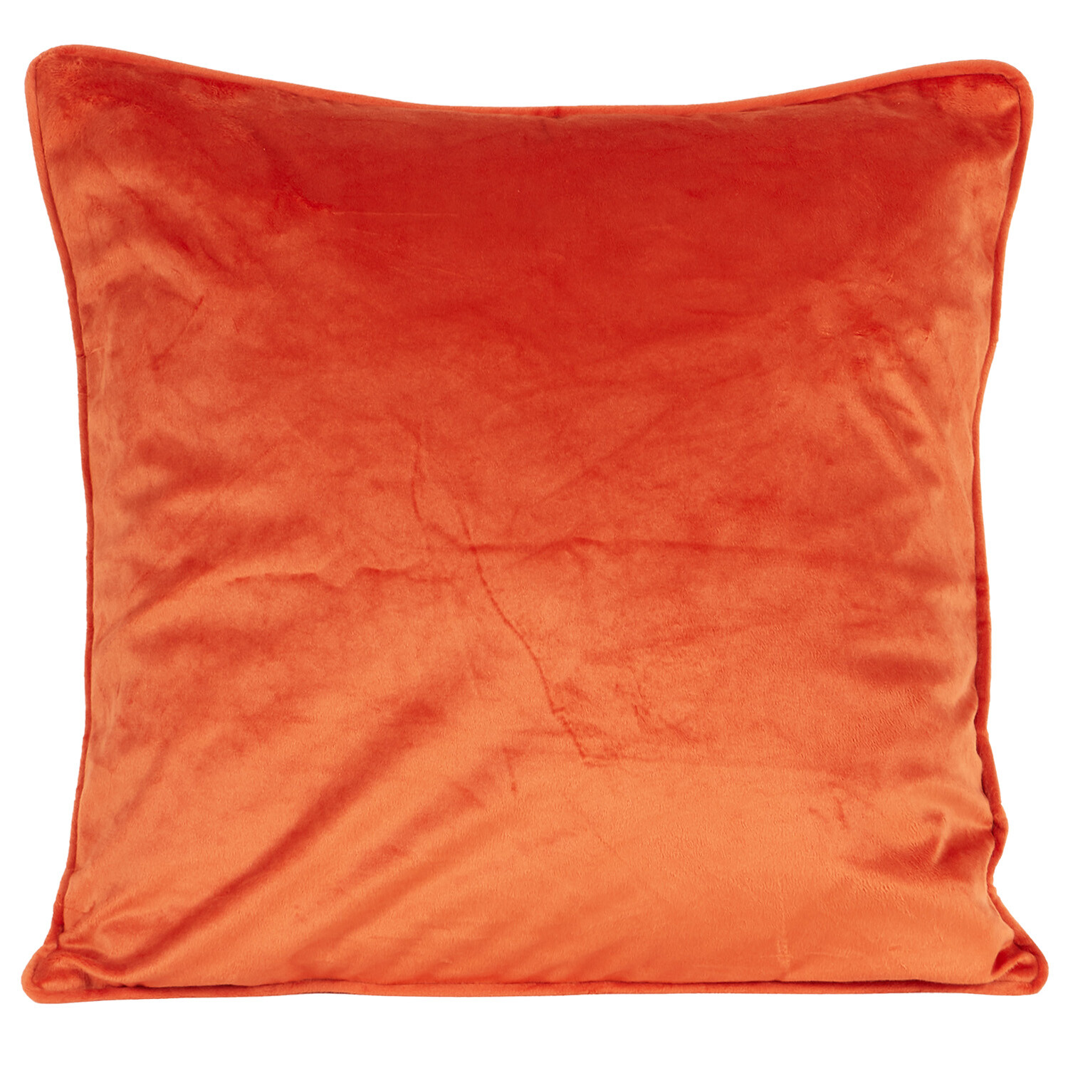 Matte Velvet Square Cushion - Rust Image 1