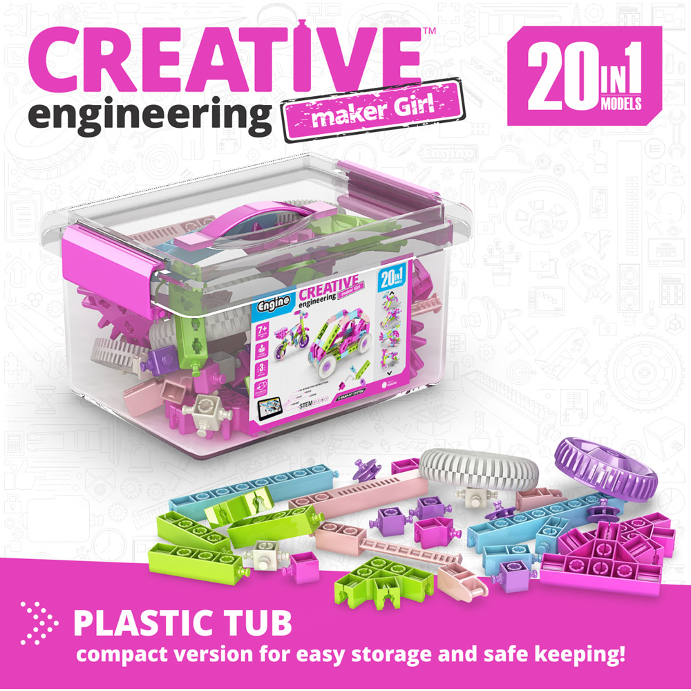 Engino Creative Engineering 20 in 1 Maker Girl Set Image 3