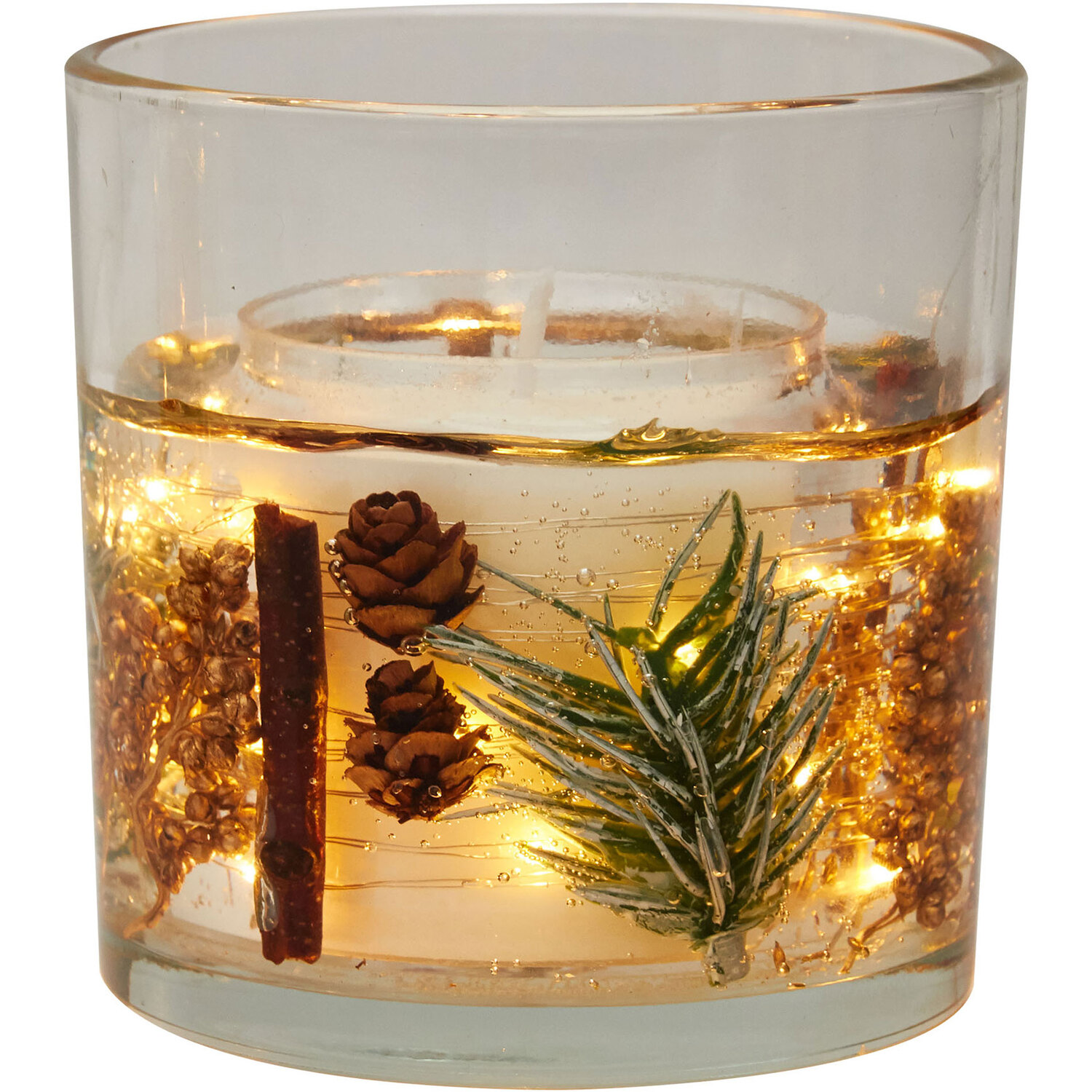 LED Light Up Candle - Fir and Pinecone Image 4