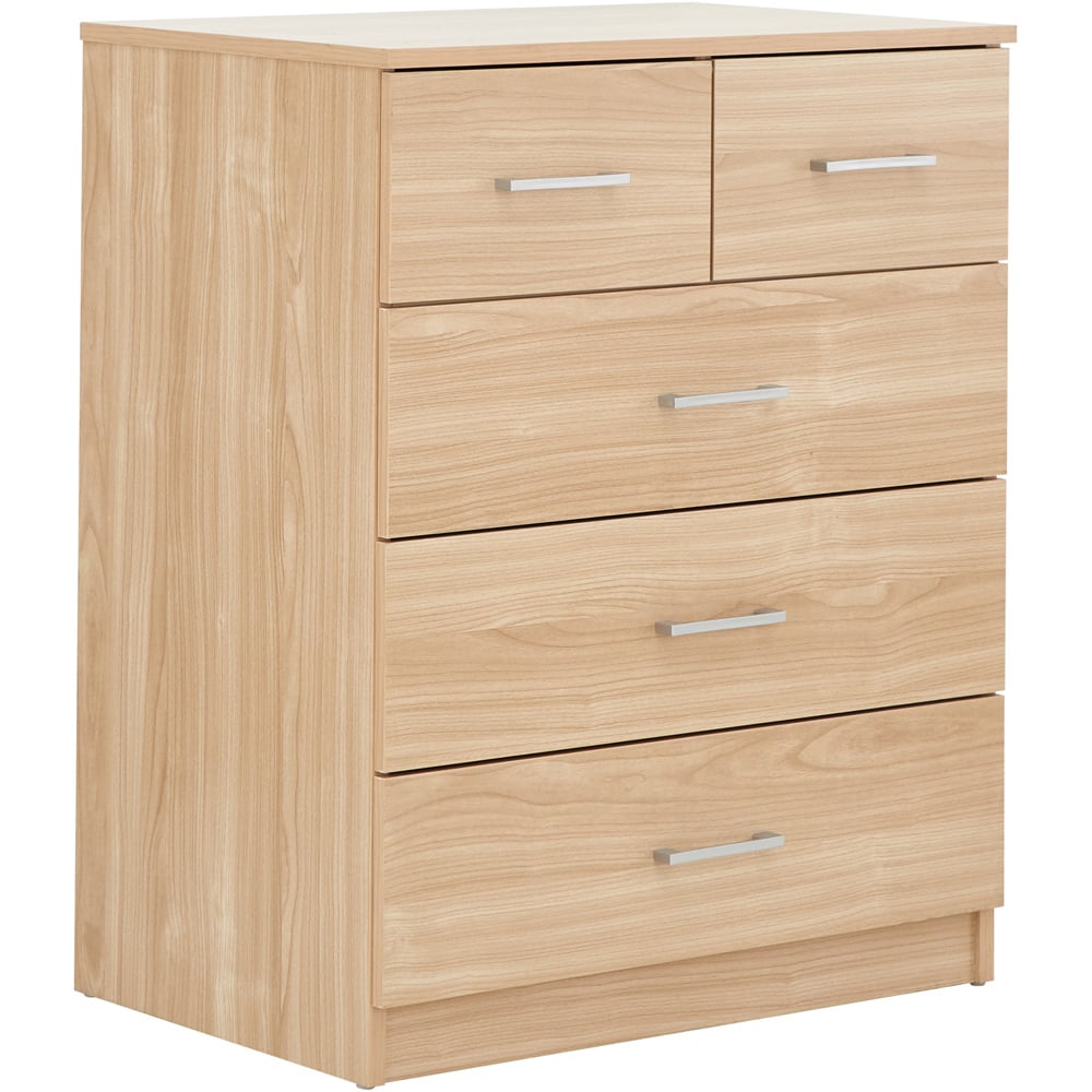 GFW Panama Oak Wood 4 Piece Bedroom Furniture Set Image 6