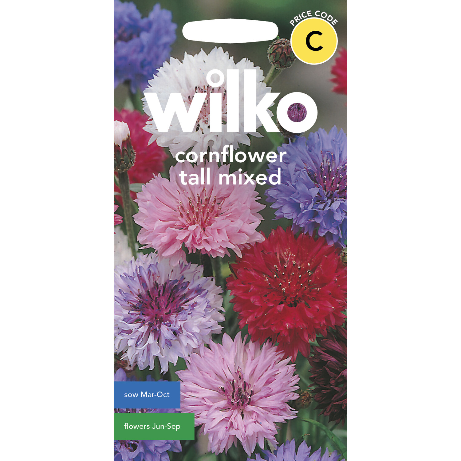 Wilko Mixed Tall Cornflower Seeds Image 1