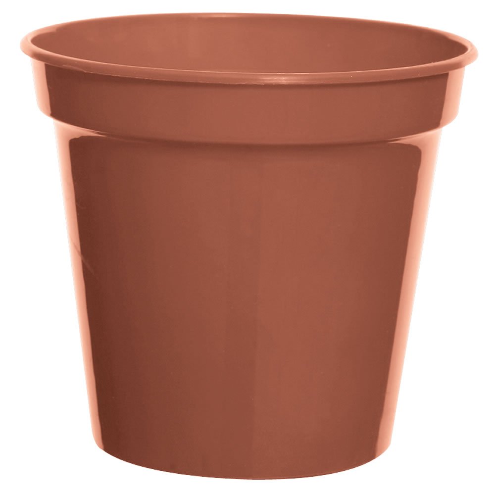 Wilko Terracotta Plastic Plant Pot 13cm 5 Pack Image 2