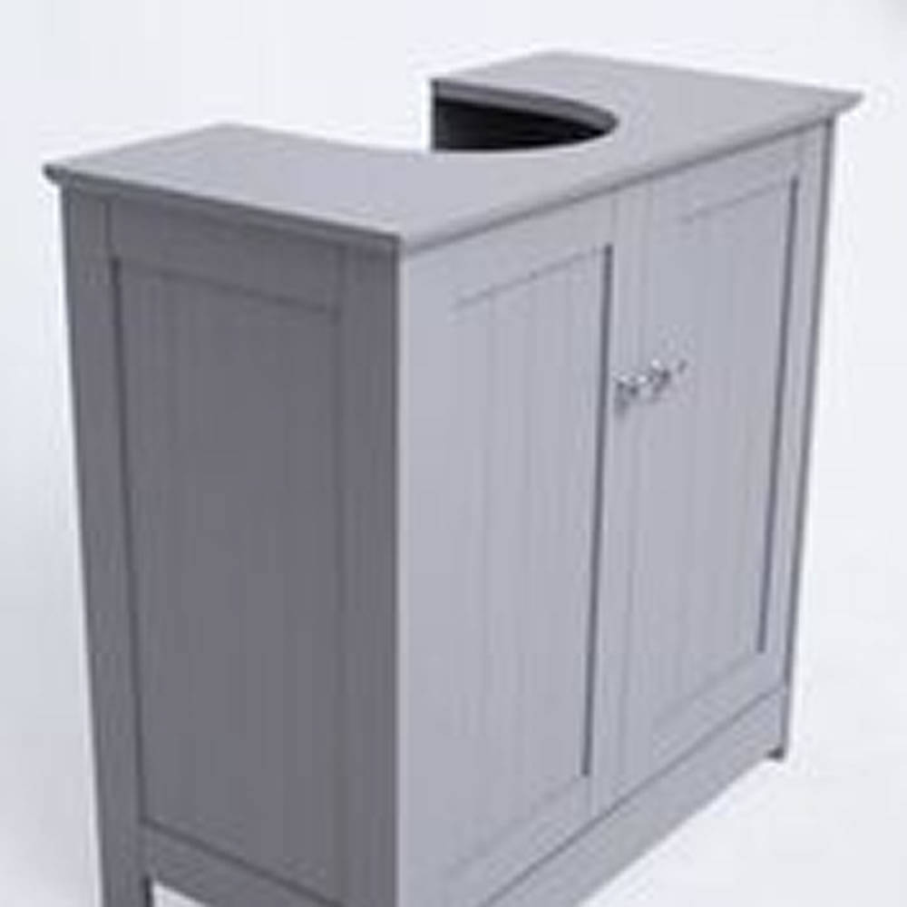 Alaska Grey 600mm 2 Door Vanity Unit Wilko