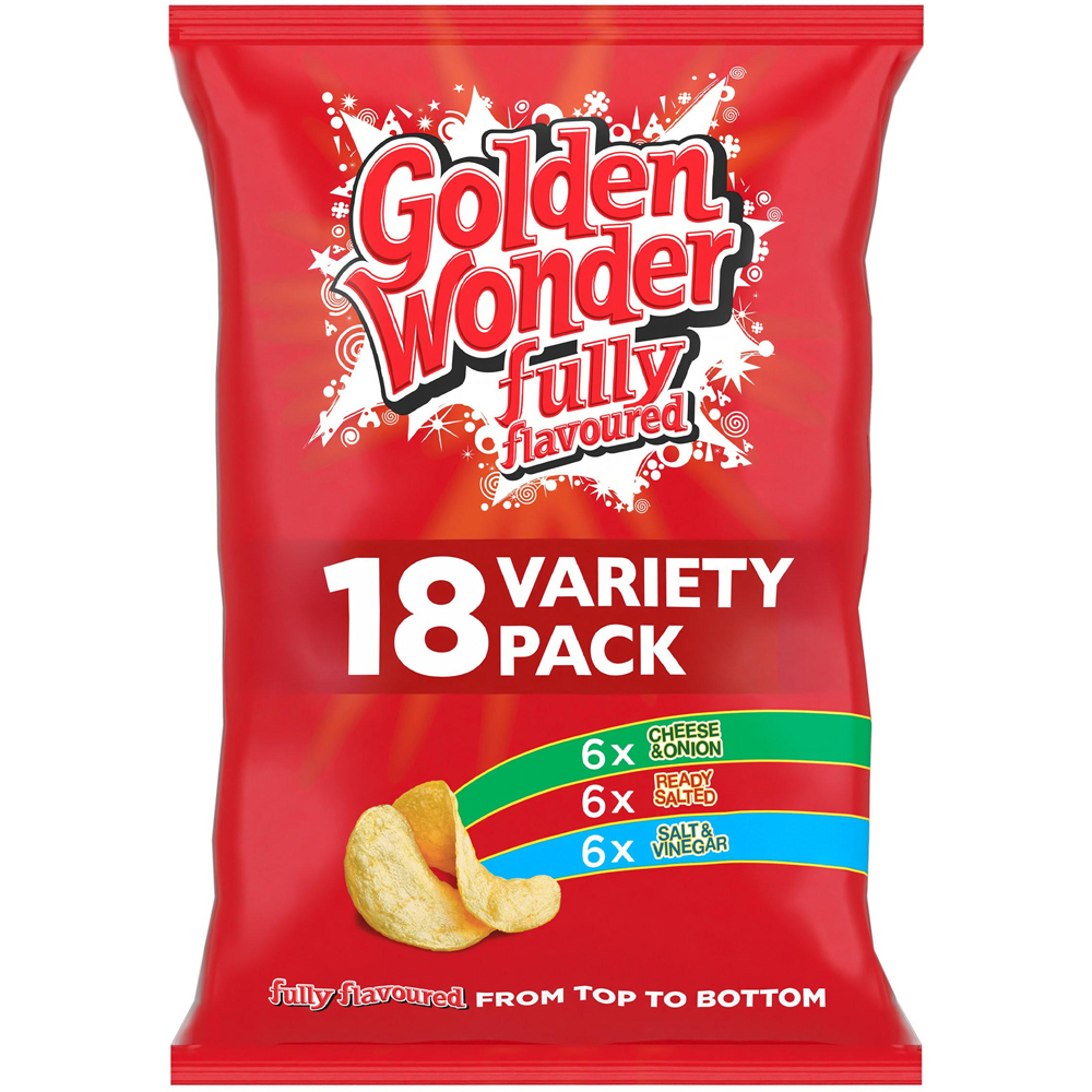 Golden Wonder Variety Multipack Crisps 18 Pack Image