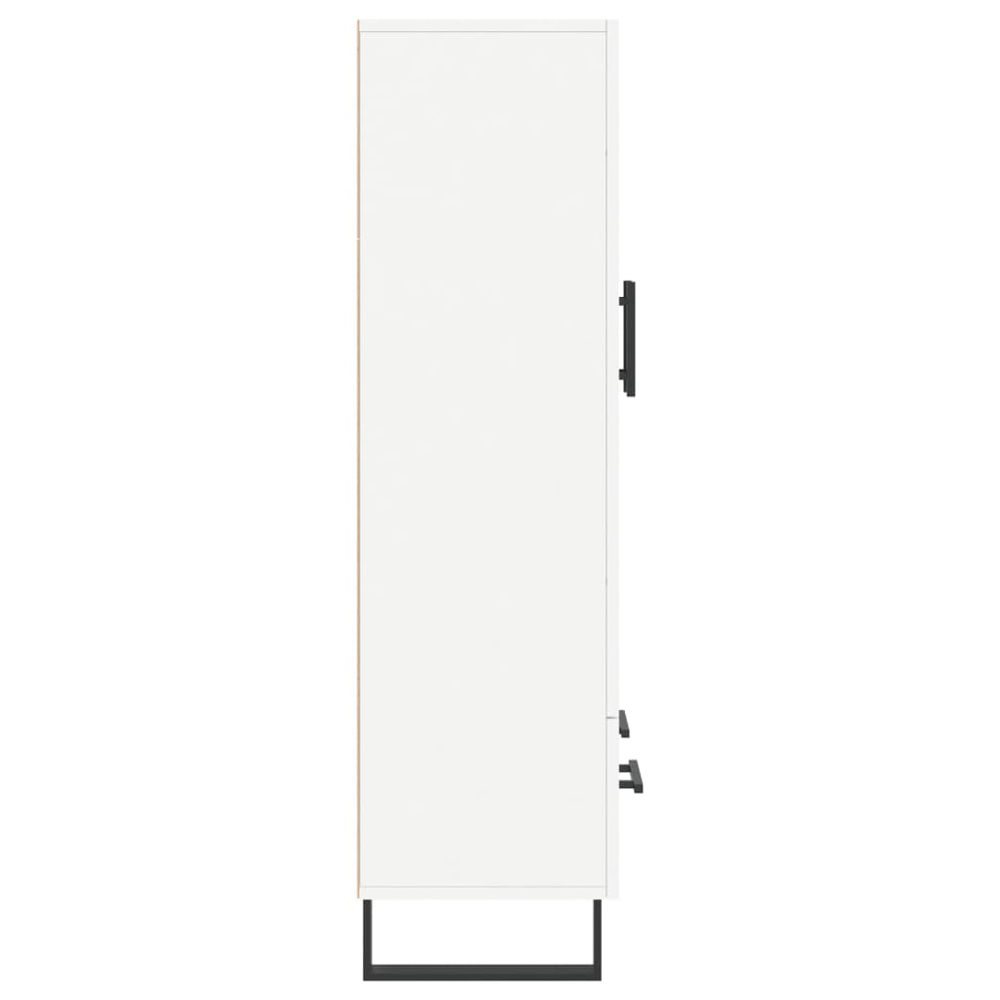 vidaXL 2 Door Single Drawer White Highboard Image 7