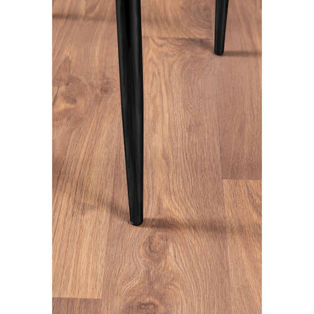 Furniturebox Valera Set of 6 Grey and Black Faux Leather Dining Chair Image 6