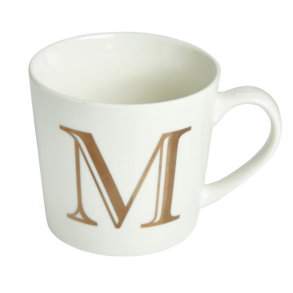 Wilko Gold Alphabet Mug - M Image