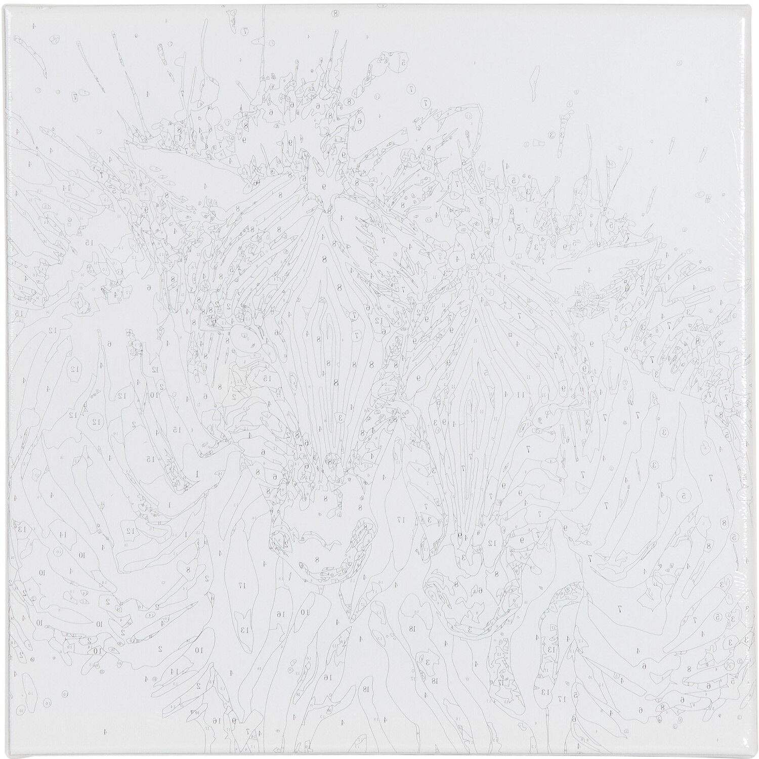 Art Studio Paint by Numbers - Rainbow Zebras Image 3