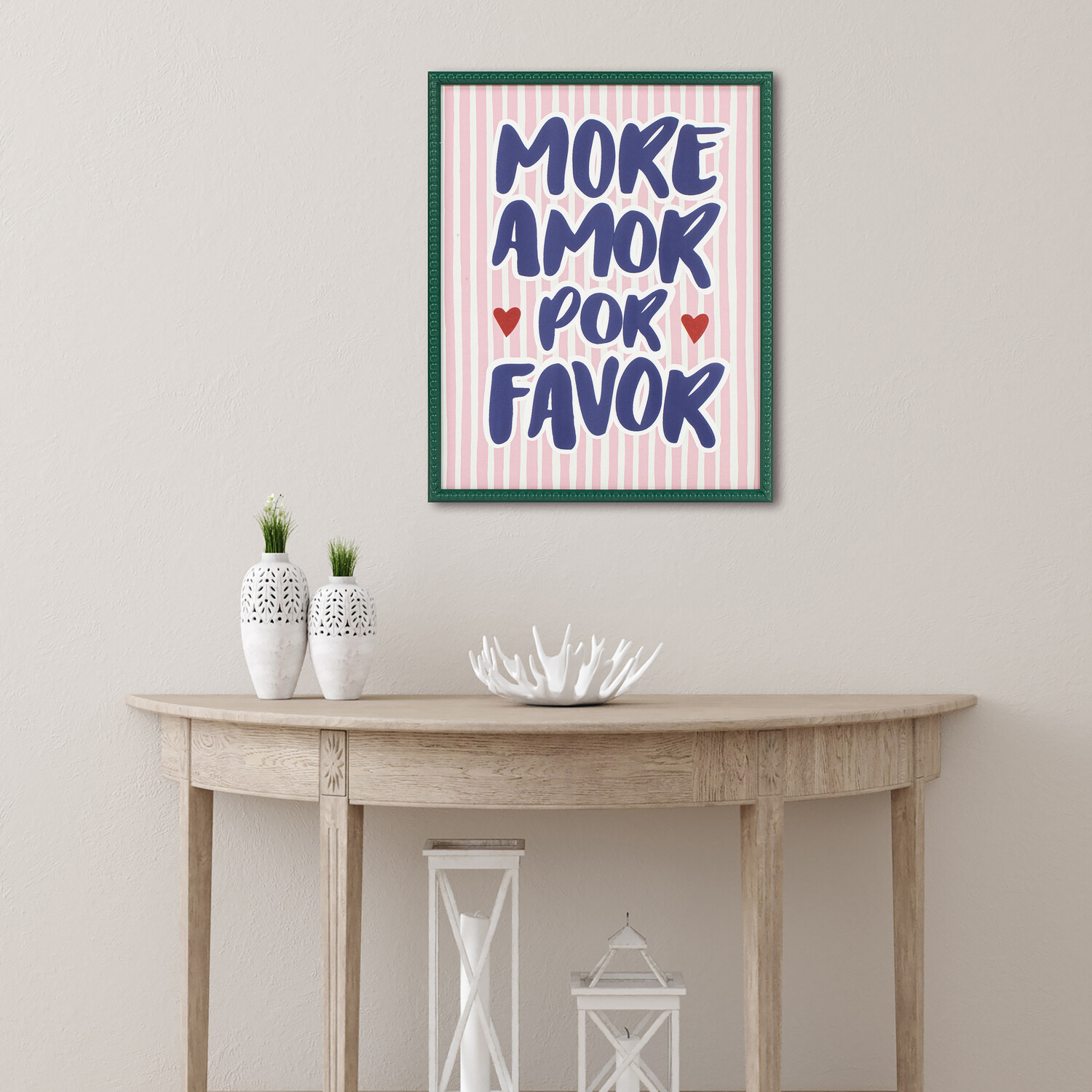 Eclectic Quotes Striped Framed Art Image 7