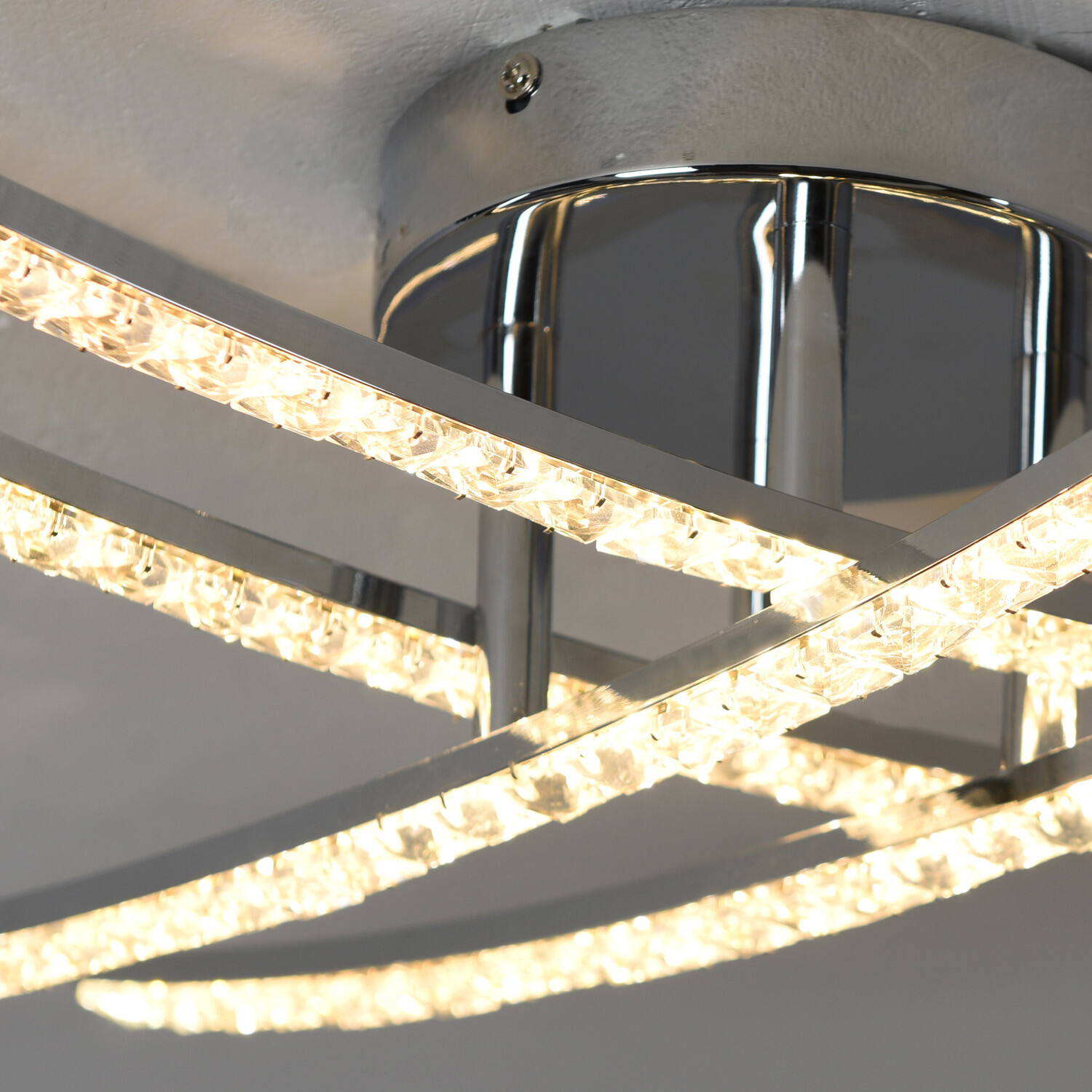 Rosie Chrome LED Flush Fitting Ceiling Light Image 5
