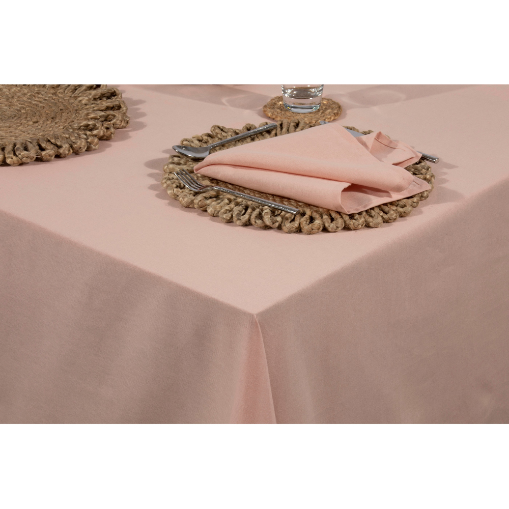 AVON Blush Pink Cotton Tablecloth 140 x 240cm Image 3