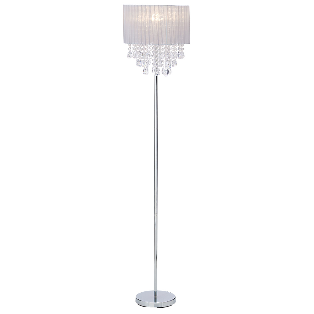 Wilko Organza Floor Lamp with Beads Image 4