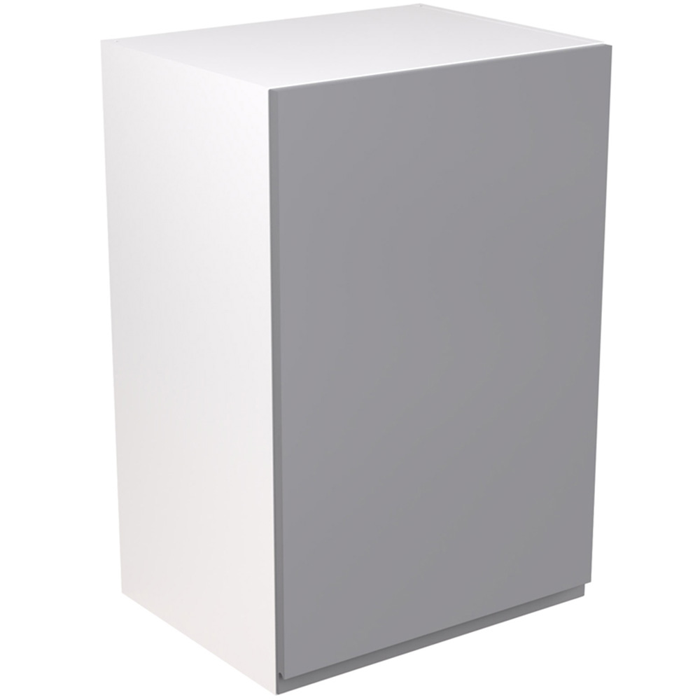Kitchen Kit J-Pull Gloss Light Grey Boiler Housing Wall Kitchen Cabinet Flatpack 900mm Image 1