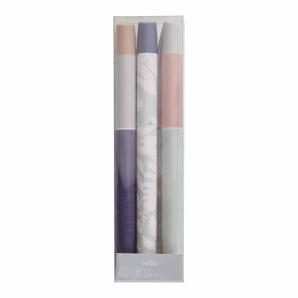 Wilko Tranquil Pens 3 pack Image 1