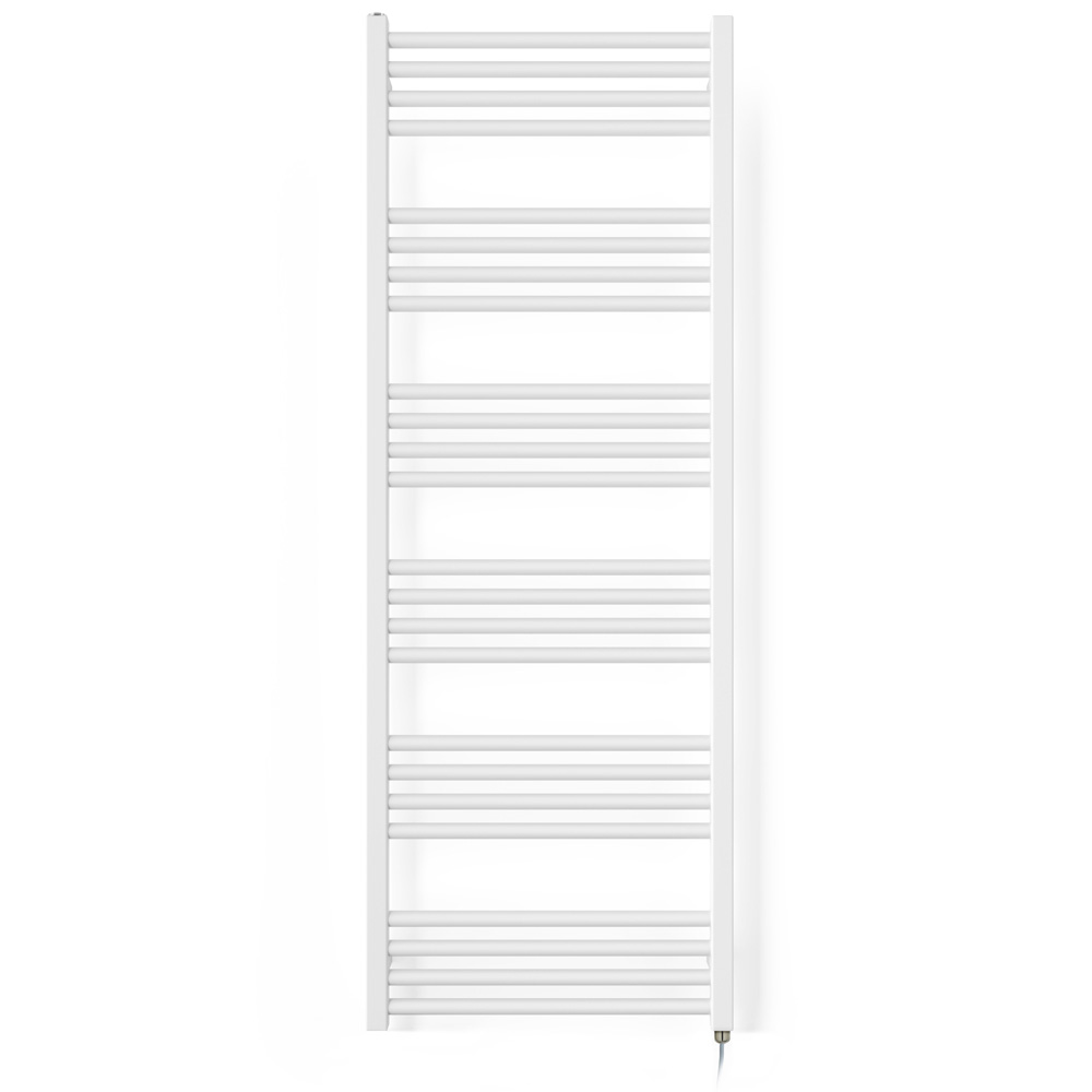 Terma Fiona E Soft Matt White Electric Towel Rail 1380 x 500mm Image 3