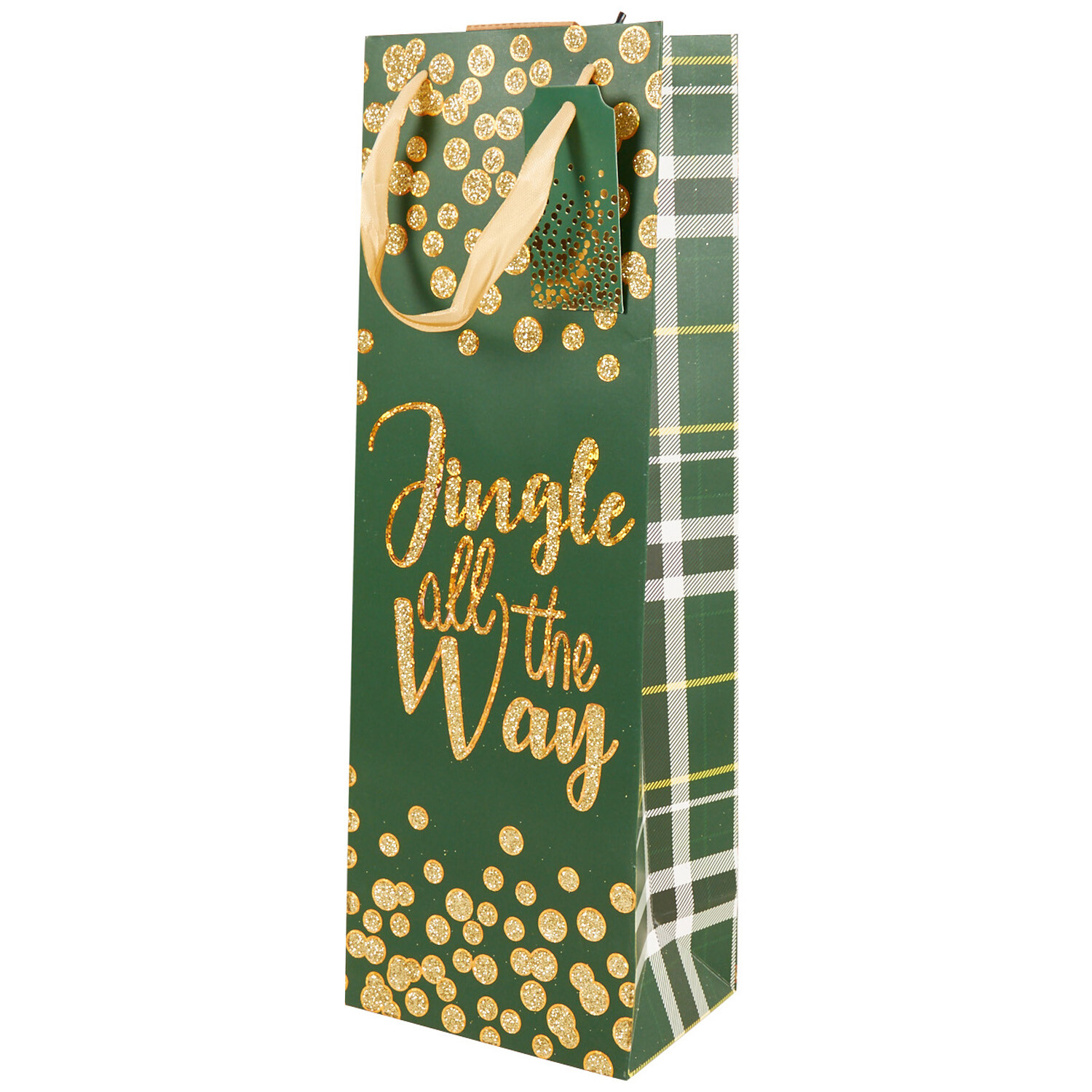 Merry Christmas Foil Bottle Bag Image 4