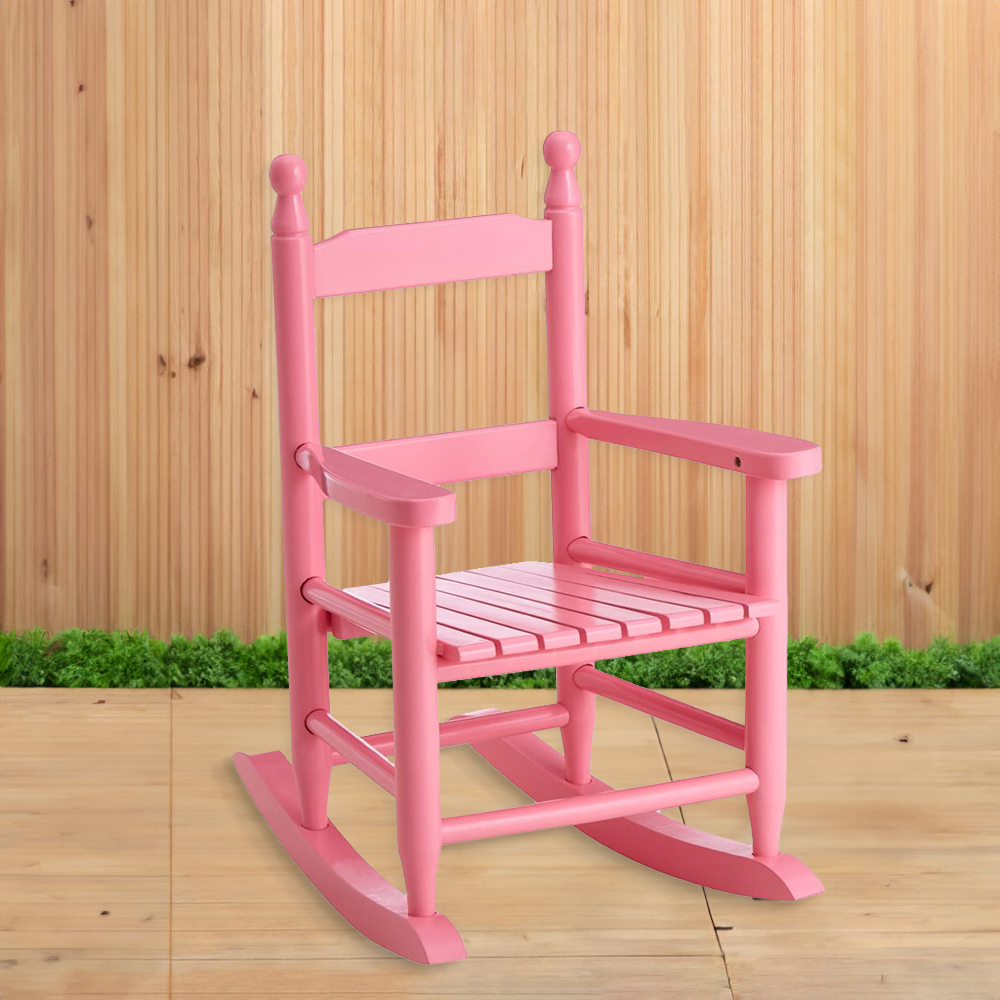 Premier Housewares Kids Pink Rocking Chair Image 1