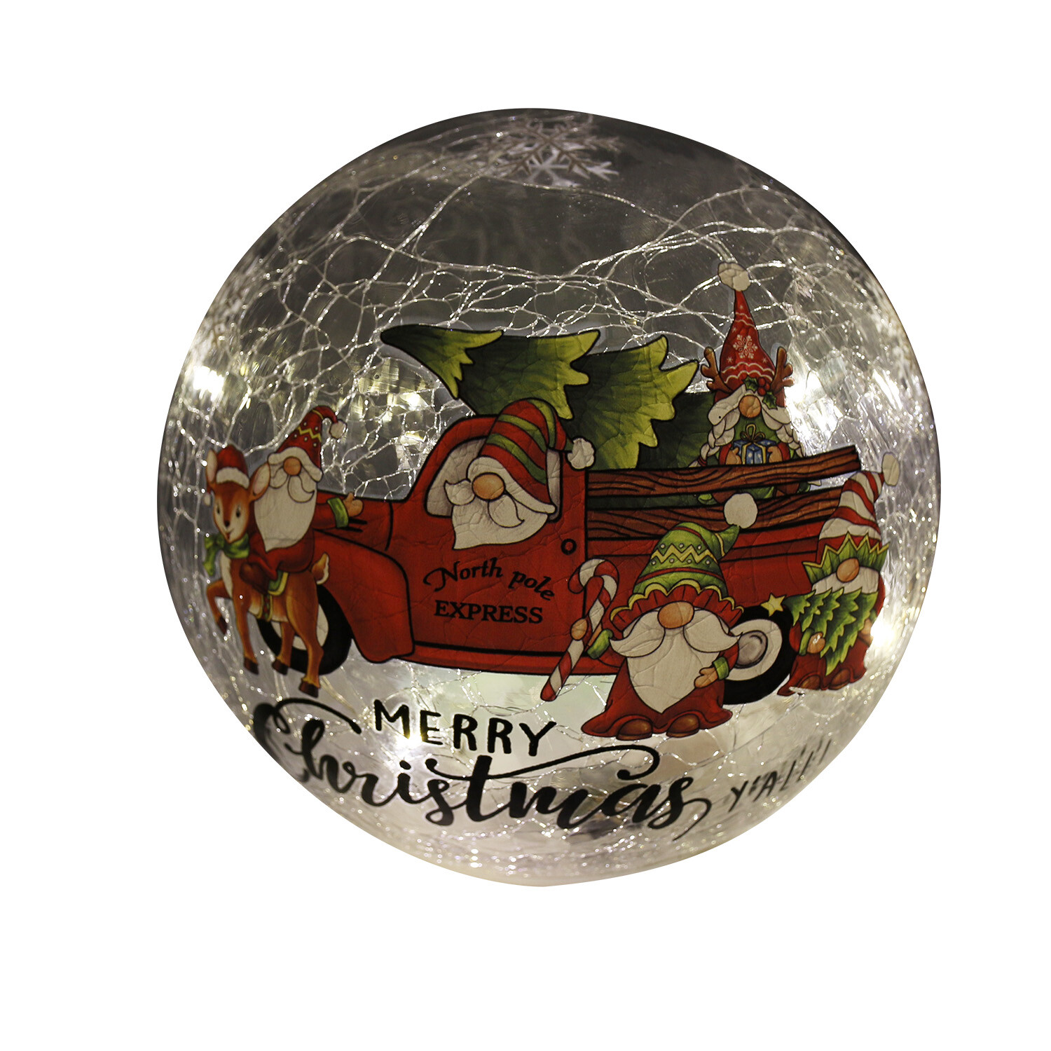 Merry Christmas Gonk Scene LED Ball Image 2