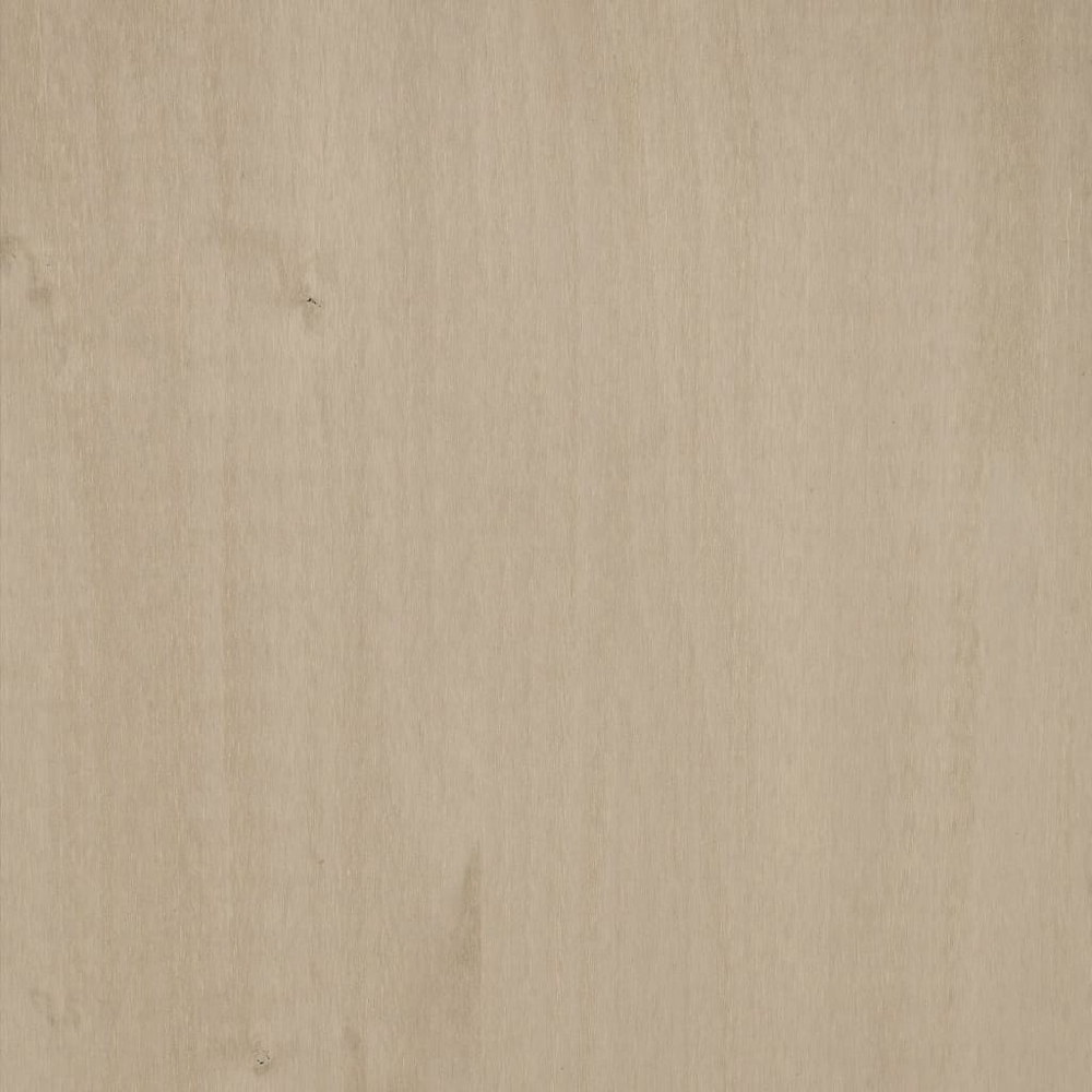 vidaXL Hamar 2 Shelf Honey Brown Solid Pine Wood Highboard Top Image 6