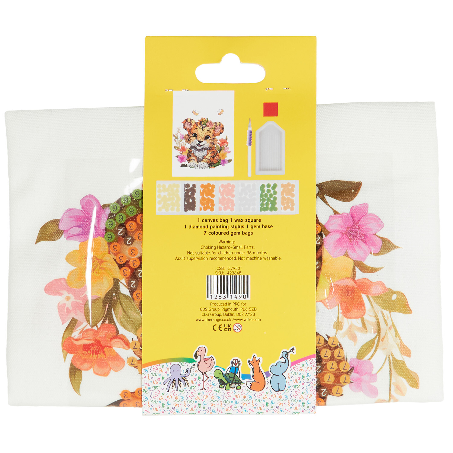 Diamond Painting Kids Canvas Bag - Multicolour Image 4
