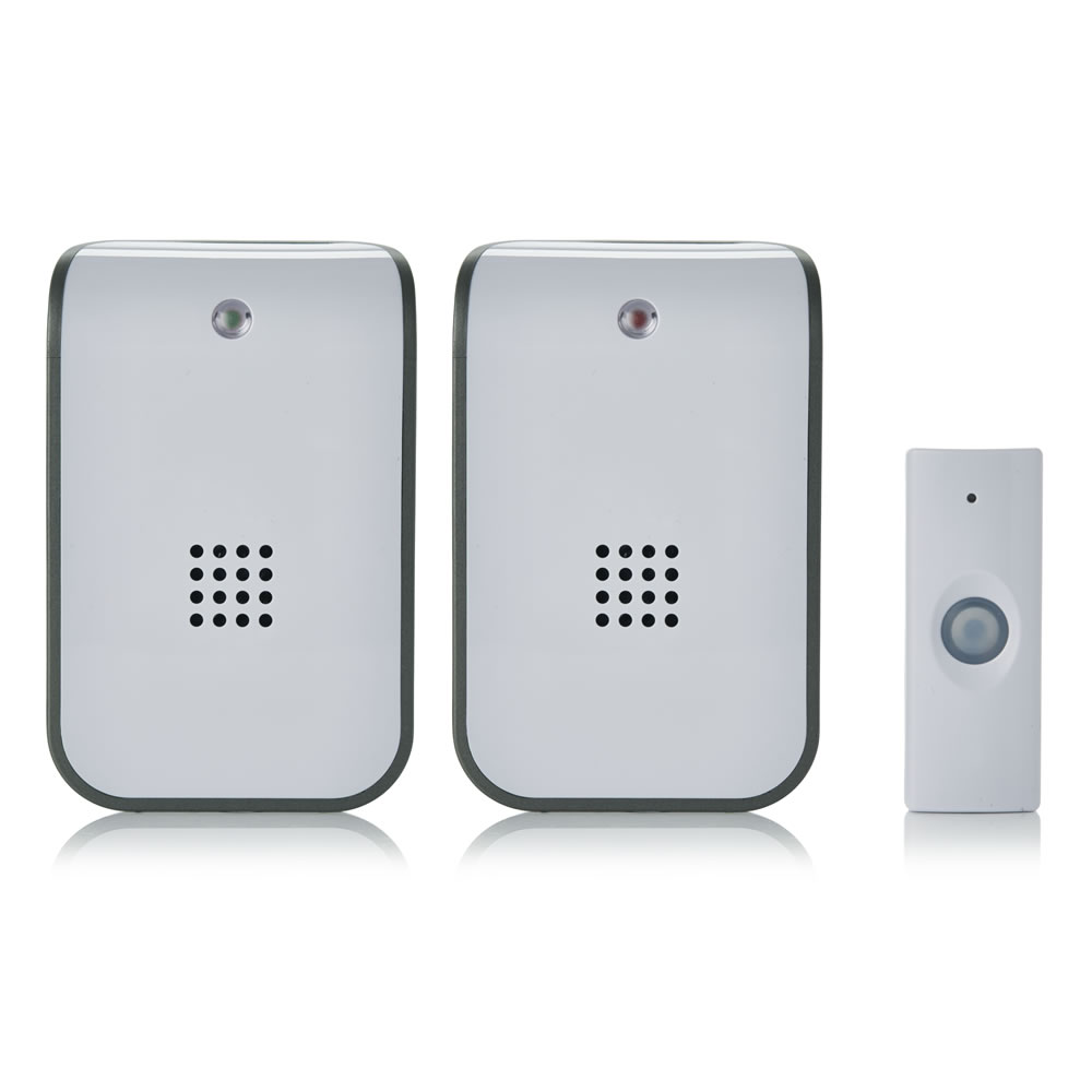 Wilko Modern Portable Plug In Twin Door Chime Image