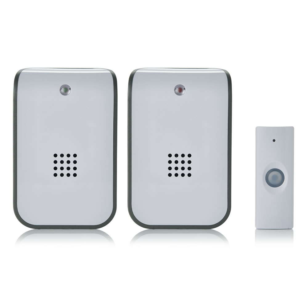 Wilko Modern Portable Plug In Twin Door Chime Wilko