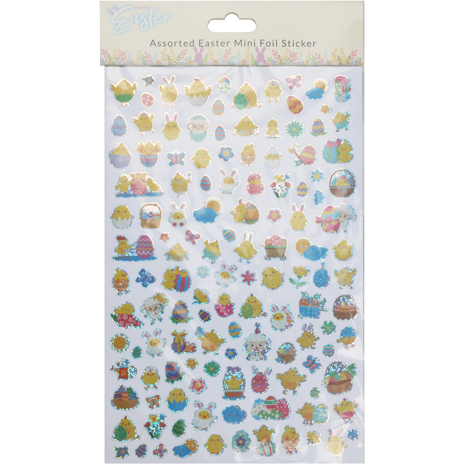 Assorted Easter Mini Foil Stickers - Multicolour Image 2