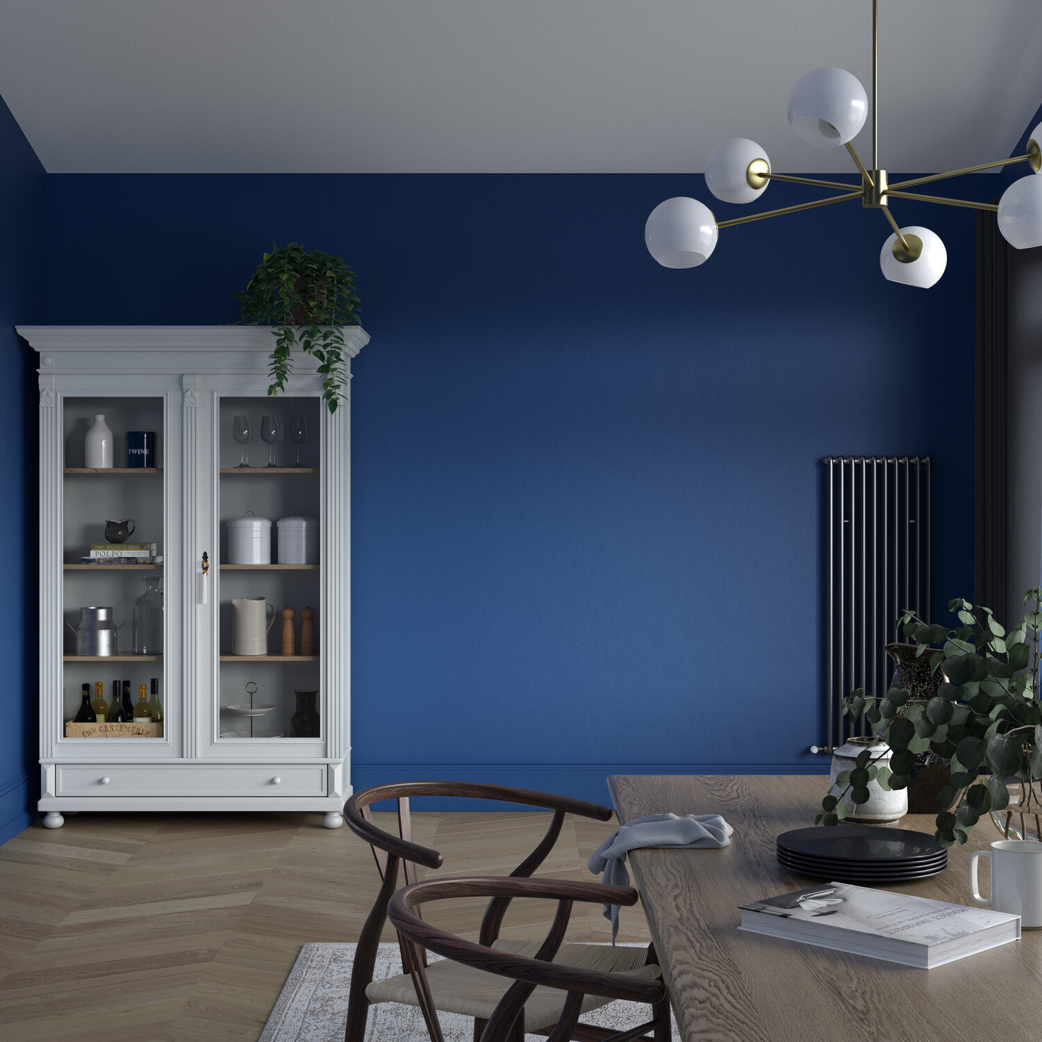 Dulux Heritage Walls and Ceilings Deep Ultramarine Velvet Matt Emulsion Paint Tester Image 9