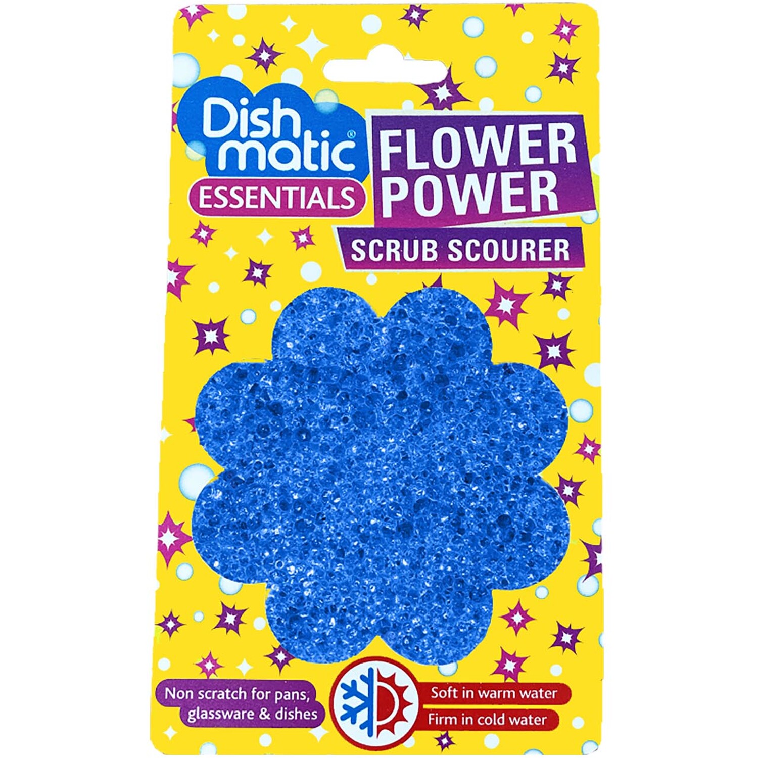 Dishmatic Essentials Flower Power Scrub Image 1