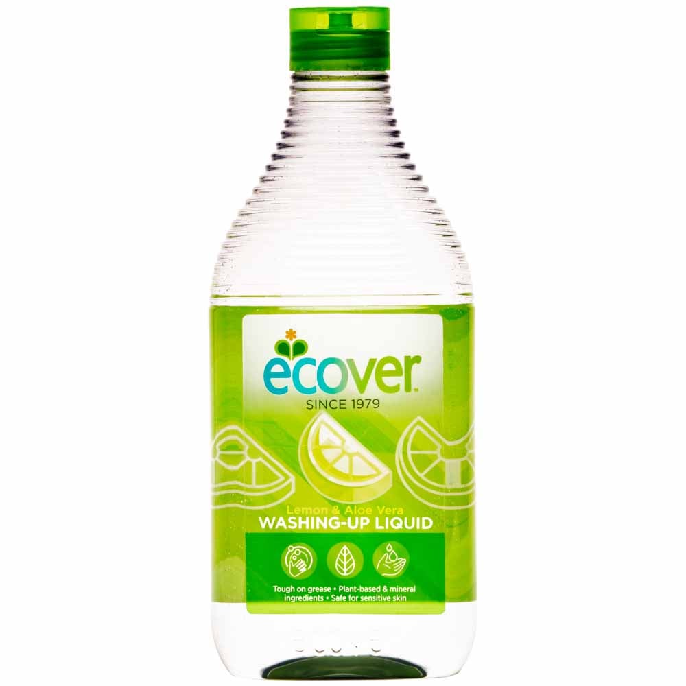 Ecover Lemon and Aloe Vera Washing Up Liquid Case of 8 x 450ml Image 3