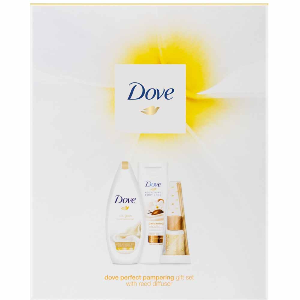 Dove Perfect Pampering Gift Set with Reed Diffuser Image 1
