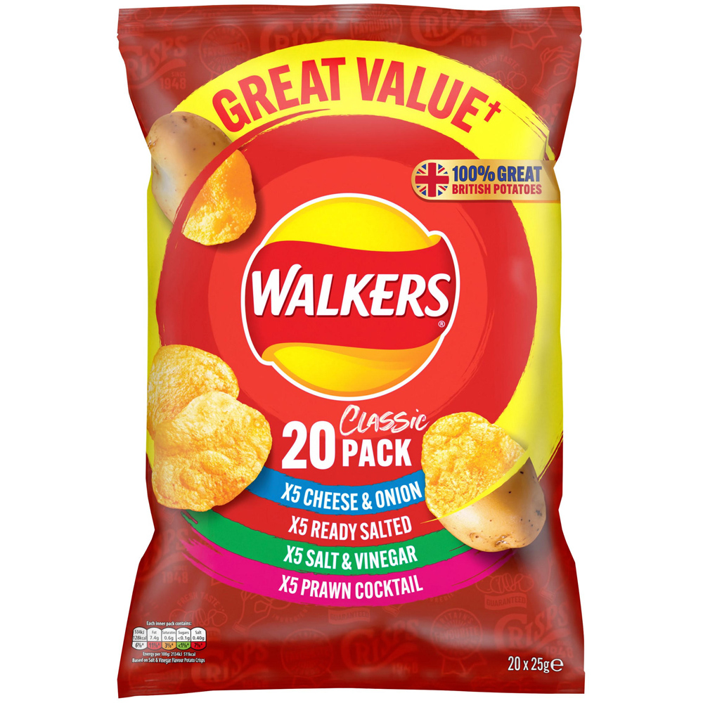 Walkers Classic Variety 20 Pack Image