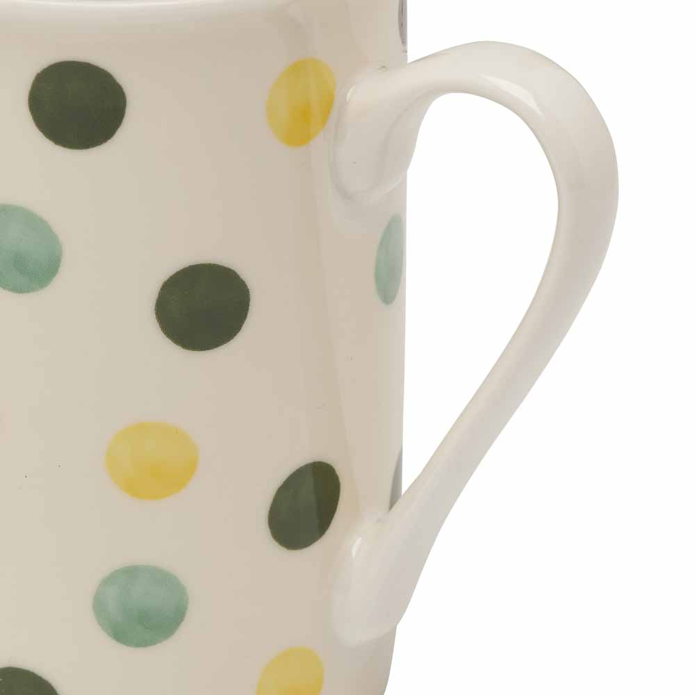 Wilko Multicoloured Spots Mug Image 3