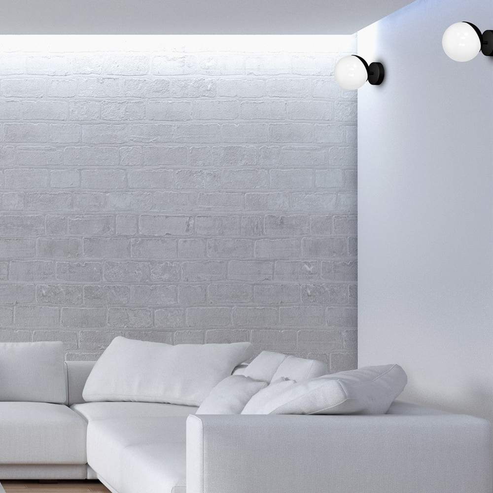 Milagro Sfera Black Wall Lamp 230V Image 5